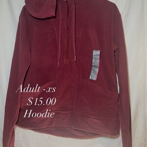 Burgundy Hoodie - XS